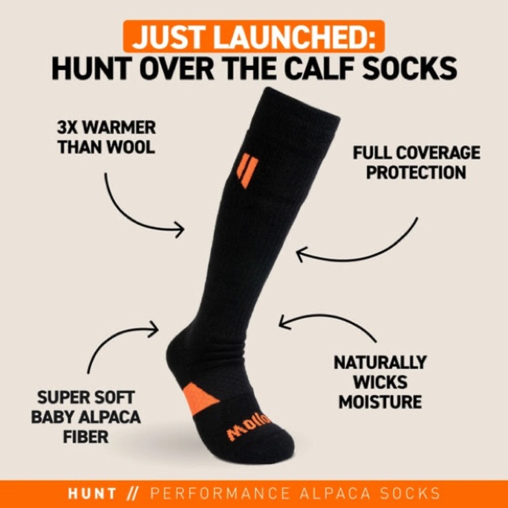 Hollow Hunt Over The Calf Performance Alpaca Socks